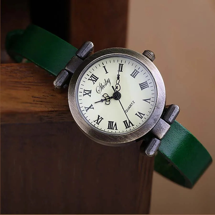 Shsby New Fashion Hot-Selling Leather Female Watch ROMA Vintage Watch Women Dress Watches