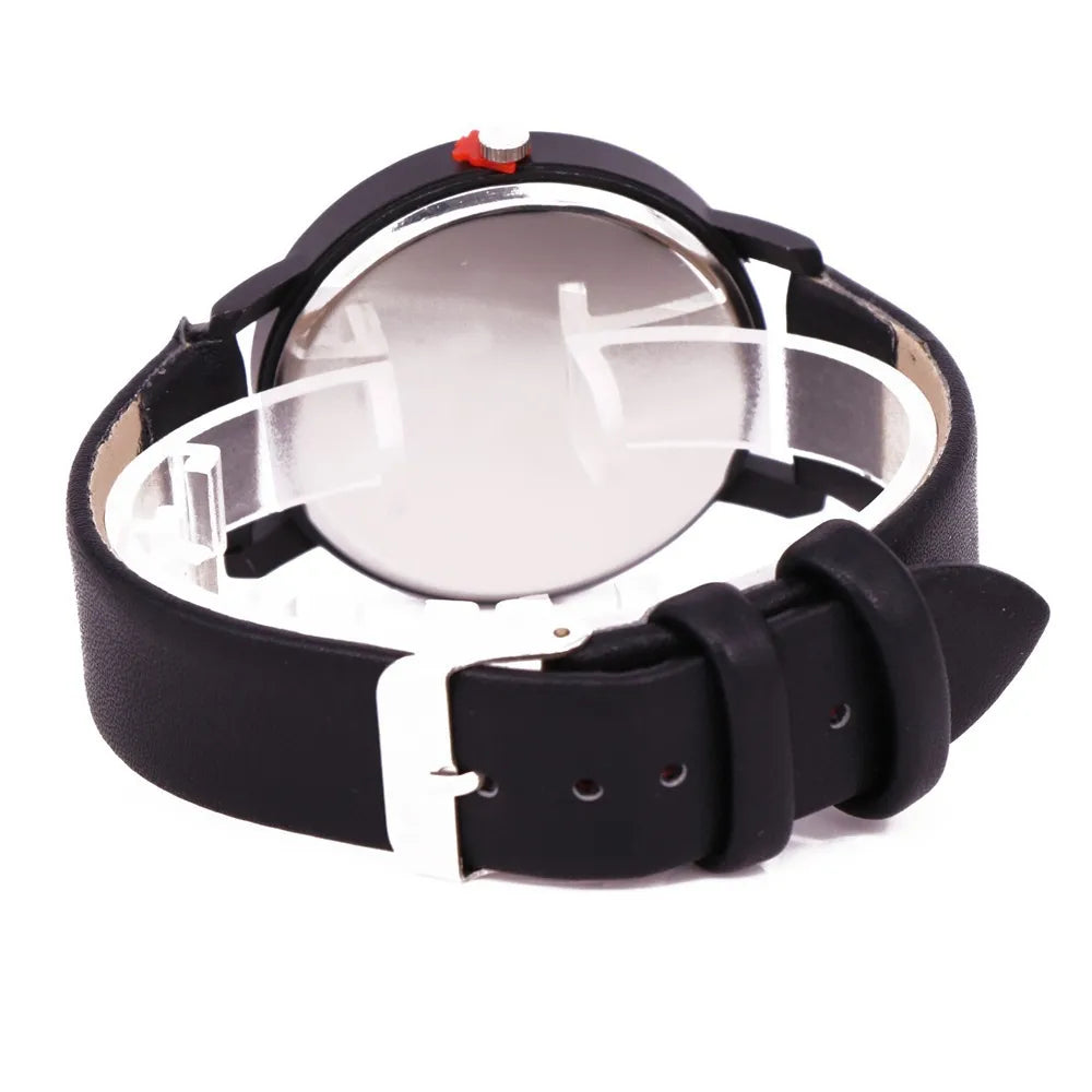 Couple Casual Quartz Watches Leather Band Strap Watch Analog Wrist Watch for Women Men Sleek Creative Digital Dial Clock Relogio